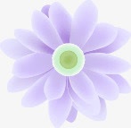 紫色梦幻艺术花朵装饰素材