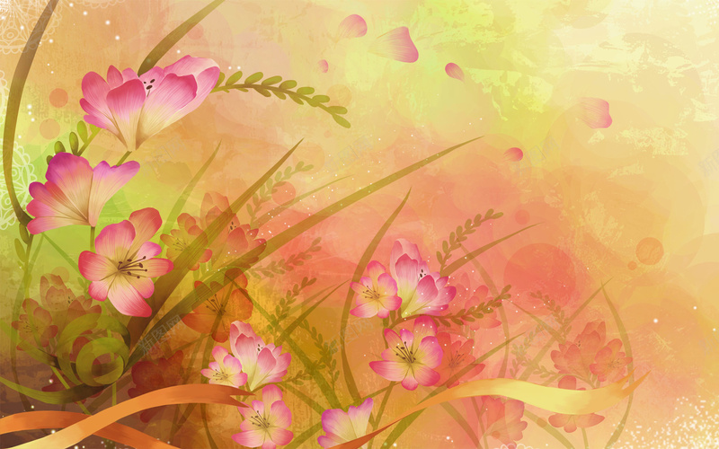 白紫色花草背景jpg设计背景_88icon https://88icon.com 利落 干净 明亮 清晰