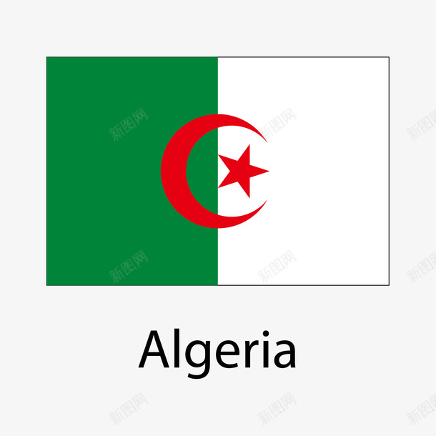 阿尔及利亚国旗矢量图ai免抠素材_88icon https://88icon.com algeria 国旗 阿尔及利亚 矢量图