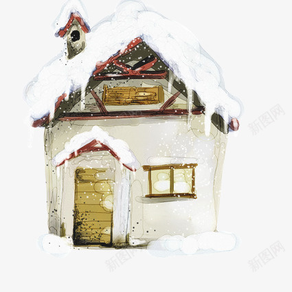 圣诞小屋psd免抠素材_88icon https://88icon.com 圣诞 小屋 节日