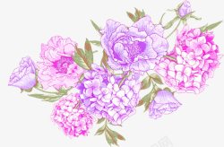 紫色创意花朵婚礼素材