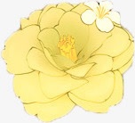 黄色创意花卉植物合成效果素材