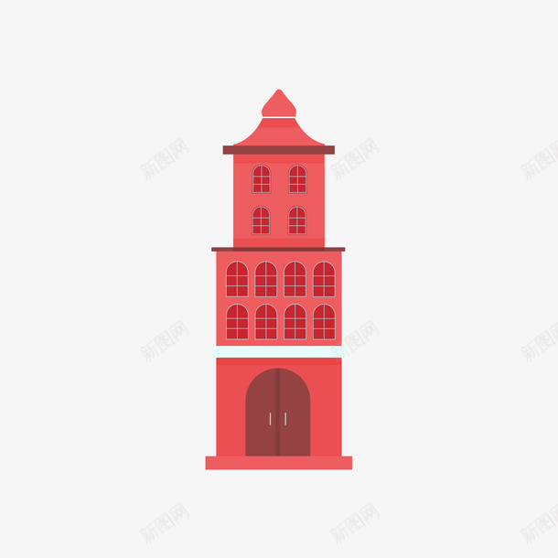 红色教堂建筑模型矢量图ai免抠素材_88icon https://88icon.com 建筑模型 教堂 教堂建筑 模型 红色 红色模型 矢量图