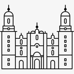 莫雷利亚大教堂莫雷利亚大教堂在墨西哥图标高清图片