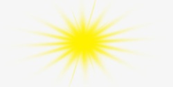 黄色手绘小太阳海报素材