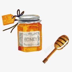 蜂蜜罐素材