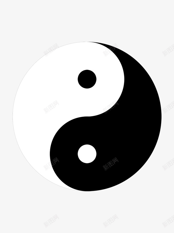 八卦黑白图png免抠素材_88icon https://88icon.com 免抠 八卦 形状 饰品 黑白