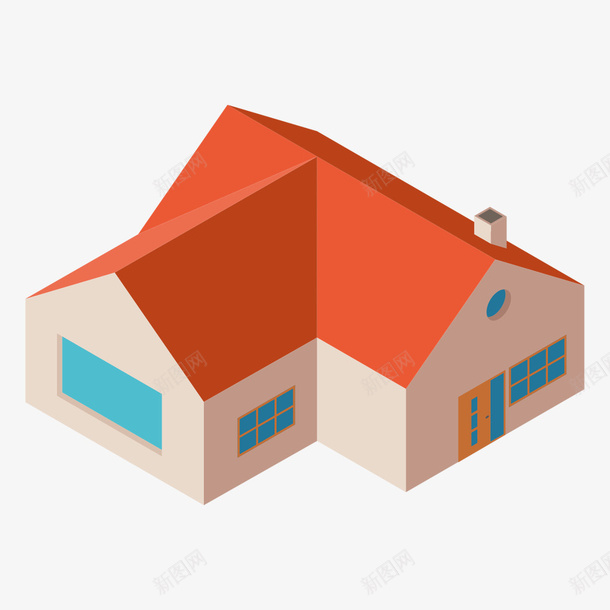 房屋模型矢量图eps免抠素材_88icon https://88icon.com 房屋 房屋模型 矢量房子 立体效果 矢量图