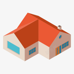 房屋模型矢量图素材