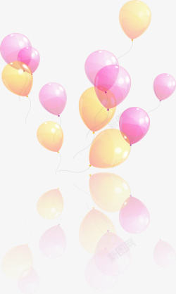 节日彩色气球矢量图素材