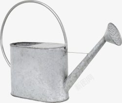 灰色金属浇水壶素材