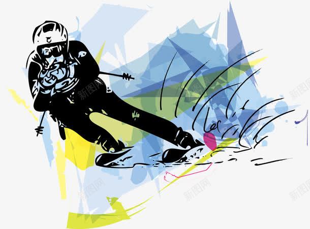 滑雪运动员插图png免抠素材_88icon https://88icon.com 卡通 滑雪 运动员