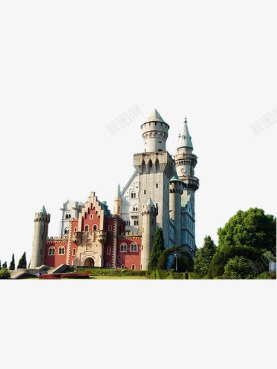 欧式复古城堡建筑png免抠素材_88icon https://88icon.com 城堡 建筑 装饰