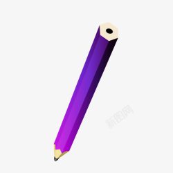 紫色铅笔素材