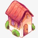 可爱小房子图标图标