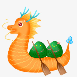 赛龙舟的端午节素材