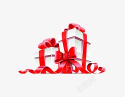 彩带礼盒素材