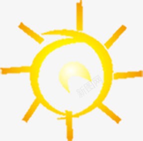 手绘卡通夏日太阳png免抠素材_88icon https://88icon.com 卡通 夏日 太阳