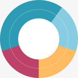 百分比图表环矢量图素材