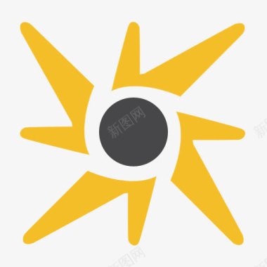 手绘太阳装饰图标图标