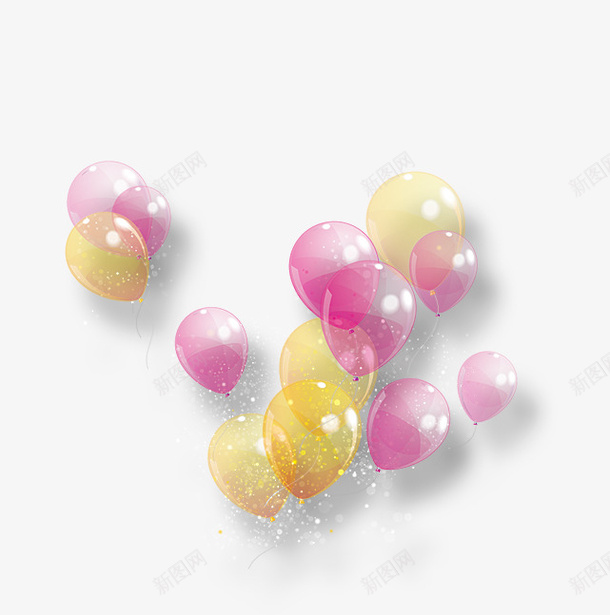 梦幻紫色黄色气球漂浮png免抠素材_88icon https://88icon.com 免抠PNG 梦幻 气球 漂浮素材 紫色 黄色