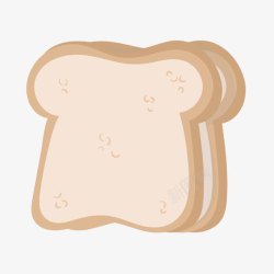 矢量土司面包手绘早餐土司面包高清图片