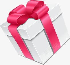 白色立体礼盒创意png免抠素材_88icon https://88icon.com 创意 白色 礼盒 立体 设计