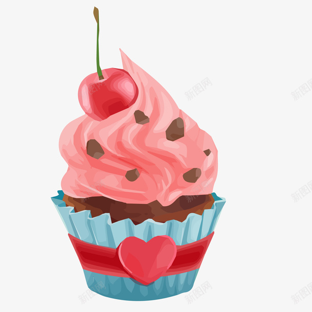 彩色的纸杯蛋糕矢量图ai免抠素材_88icon https://88icon.com 卡通 天猫吃货节 纸杯蛋糕 美食 食物 矢量图