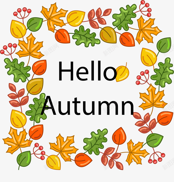 HelloAutumn树叶图标psd免抠素材_88icon https://88icon.com Autumn Hello psd素材 图标 树叶