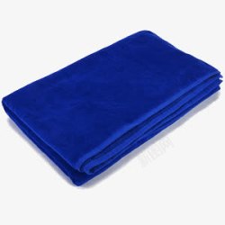 蓝色毛巾矢量图素材