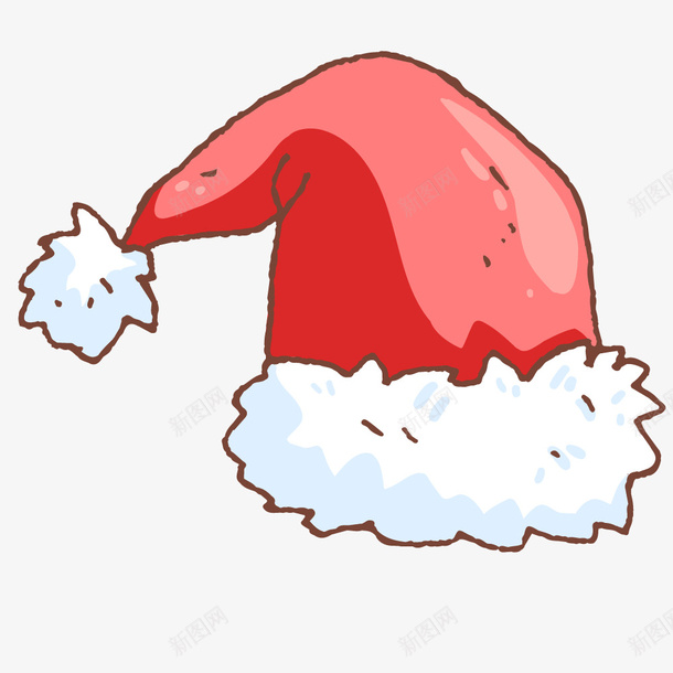 卡通手绘红色圣诞帽png免抠素材_88icon https://88icon.com 卡通手绘 可爱的 圣诞帽 圣诞装饰 红色 艺术