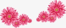 粉色手绘节日花朵装饰素材