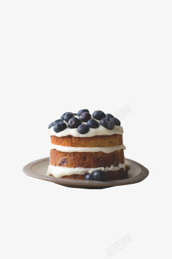 蓝莓芝士蓝莓芝士小蛋糕高清图片