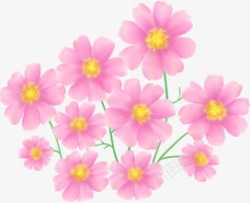 粉色梦幻花纹花朵素材