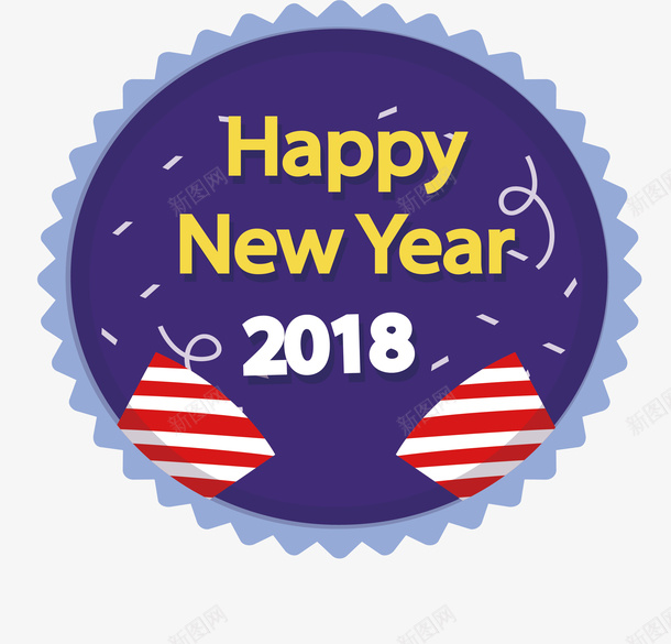 锯齿紫色标签矢量图ai免抠素材_88icon https://88icon.com happyNewYear 新年快乐 矢量png 紫色标签 锯齿 锯齿标签 矢量图