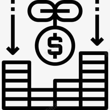 银行钱库设计投资图标图标
