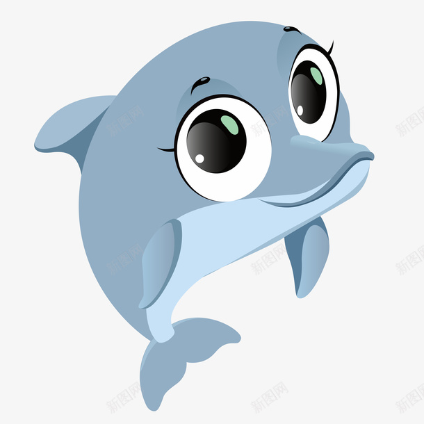 蓝色大海海豚png免抠素材_88icon https://88icon.com 卡通 大海 海豚 蓝色