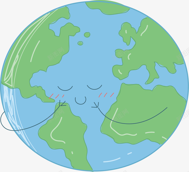 世界地球日卡通地球拟人插画矢量图eps免抠素材_88icon https://88icon.com 世界地球日 卡通 地球 拟人 海报 绿色 矢量图