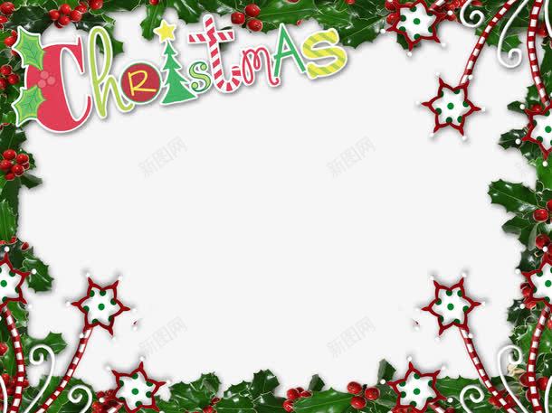 圣诞节日花朵装饰边框背景png免抠素材_88icon https://88icon.com 圣诞 背景 节日 花朵 装饰 边框