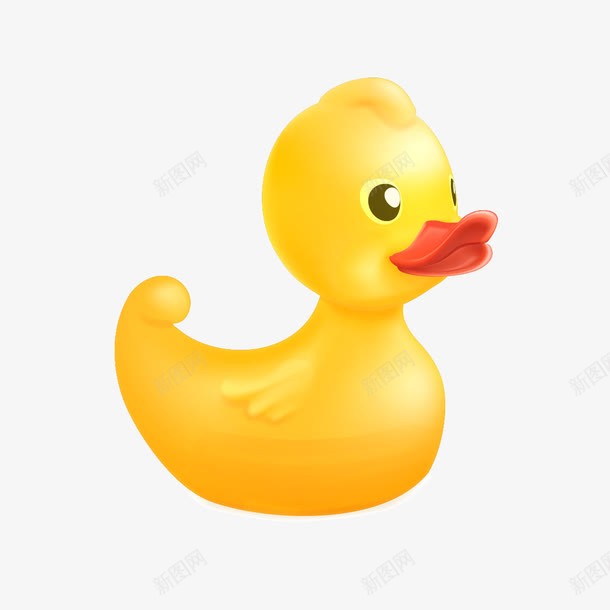 黄色的鸭子玩具png免抠素材_88icon https://88icon.com 卡通 玩具 鸭子 黄色
