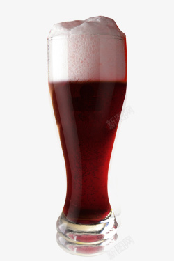 红色啤酒易拉罐红的啤酒杯子高清图片