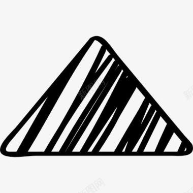 矢量箭头描绘了三角形箭头图标图标
