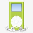 iPod迷你绿色MP3播放器iPod素材