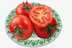 实物盘装番茄素材