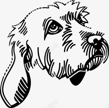 动物手绘狗狗矢量图图标图标