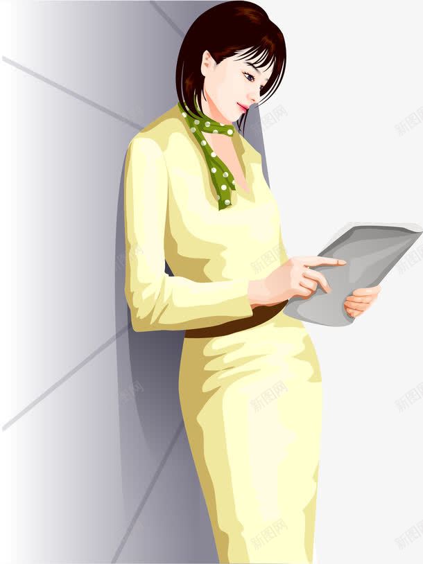 手绘站着的美女矢量图ai免抠素材_88icon https://88icon.com 绔欑潃鐨勭編濂 鎵嬬粯 鐭噺 闃呰 矢量图