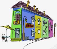 手绘欧式休闲下午茶咖啡厅png免抠素材_88icon https://88icon.com 下午 休闲 咖啡厅 欧式