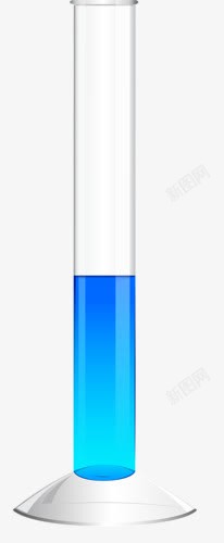 蓝液体与量杯素材