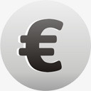 货币欧元货币标志lunagreyicons图标图标