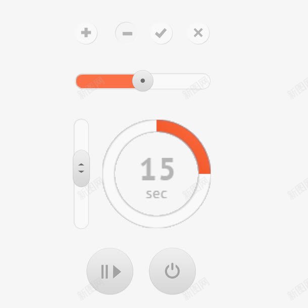 黄色圆形进度条png免抠素材_88icon https://88icon.com 圆形 圆形进度条 进度条 黄色
